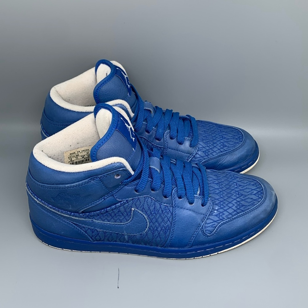 Jordan 1 Retro Phat Premier Royal‎ Basketball Shoes 375173-400 Men's Sz 12 EU46